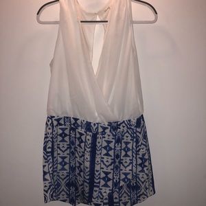 Entro Blue & White Romper